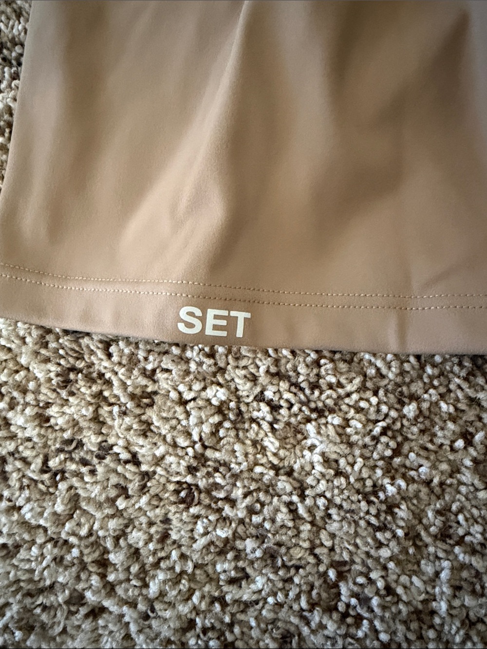 SET Active Onsie XLG NWOT Taupe color. Very stretchy. Great for any workout. - Picture 4 of 5